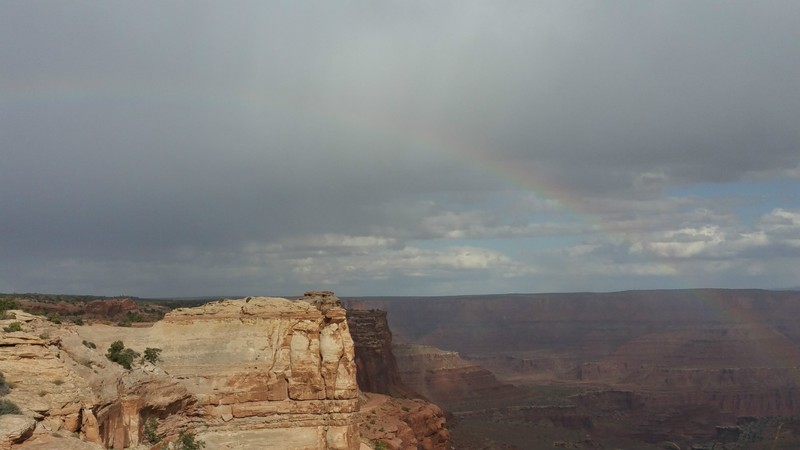 A rainbow over Buck Canyon!