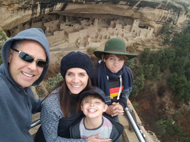 The family shot at Mesa Verde!