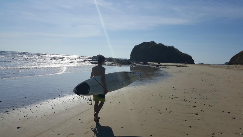 Surfing in Grande Playa